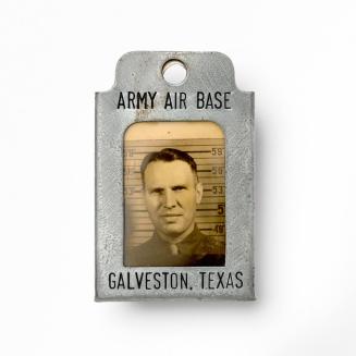 [Photographic Identification Badge from the Army Air Base, Galveston, Texas]