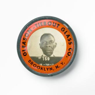 [Photographic Identification Badge from Gleason–Tiebout Glass Co., Brooklyn, N.Y.]