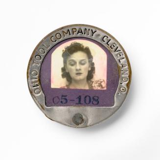 [Photographic Identification Badge from the Ohio Tool Company Cleveland, O.]