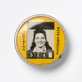 [Photographic Identification Badge from Munsing Wood Products]