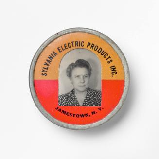 [Photographic Identification Badge from Sylvania Electric Products Inc., Jamestown, N. Y.]