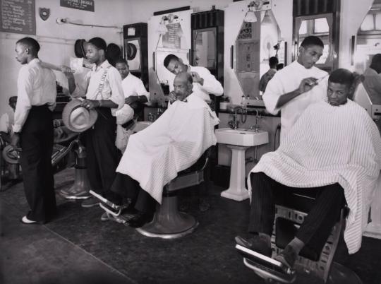 Washington, D.C. Negro barbershop on U Street, N.W., All Works