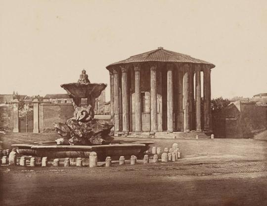 Temple of Vesta and Fountain in the Piazza di Bocca della Varita