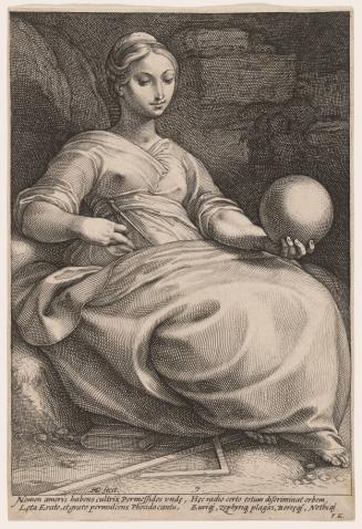 Erato (the Muse of Erotic Poetry and Pantomine), Plate 7