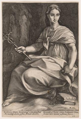 Polyhymnia (The Muse of Sacred Song and Rhetoric), Plate 8