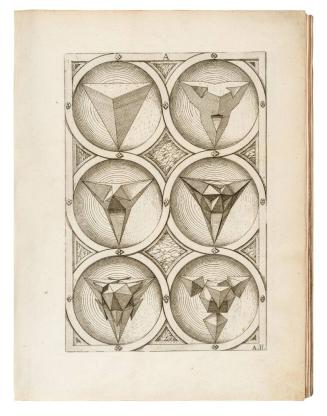 Perspectiva. Corporum Regularium. Das ist, Ein fleyssige Fürweysung, wie die Fünff Regulierten Cörper, … inn die Perspectiva gebracht.