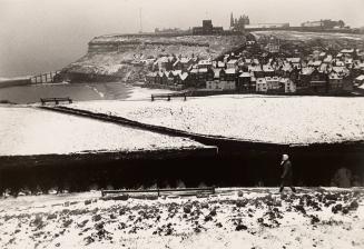 Snow, Whitby, North Yorkshire (Whitby Abbey Ruin)