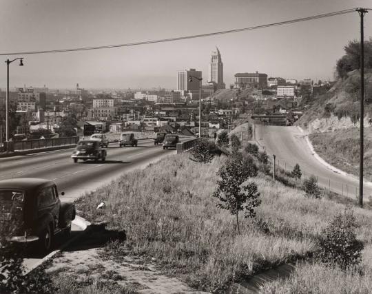 Downtown, Los Angeles from the Pasadena Freeway