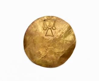 Pectoral Disk with Embossed Human Figure