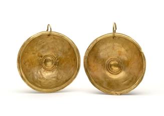 Pair of Dish Shaped Ear Ornaments