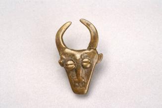 Goldweight in the Form of a Bush Cow Head