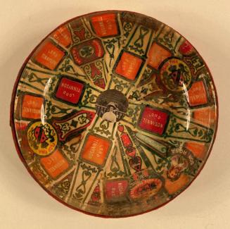 [Lord Tennyson Bowl with Photo in Center]