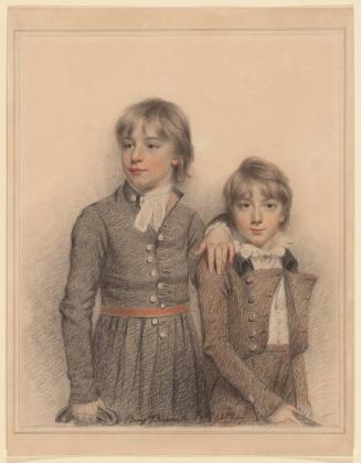 Portrait of Frederick Henry Papendiek and a Younger Boy (possibly George Ernest Papendiek)
