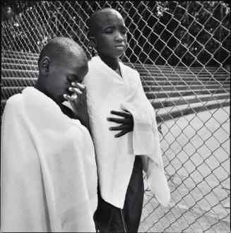 Anthony Garrett and friend, Astoria Pool, Bronx