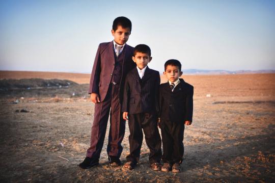Kids at Bedouin Wedding