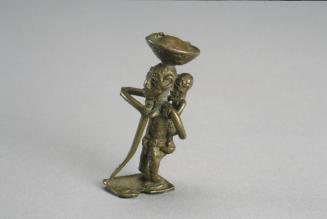 Woman with Baby and Basket Goldweight