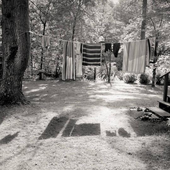 Wet towels, Henry Wilson House, Edgemont, NC, 2014