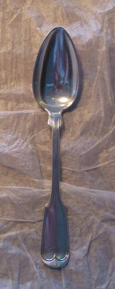 Set of spoons, comprised of 36 tablespoons, 22 dessert spoons, and 12  teaspoons, All Works