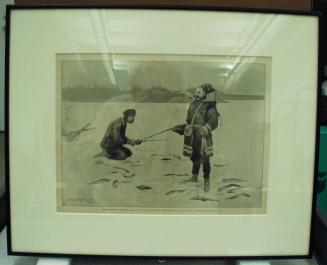 Trout-Fishing Through The Ice In The Canadian Wilderness