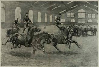 The Training of Cavalry - A Roman Race at The Riding-Hall, Fort Myer, Virginia