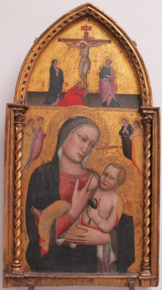 Fig. 8.2. Ambrogio di Baldese, Madonna del Latte, tempera and gold leaf on panel, Museo della C ...