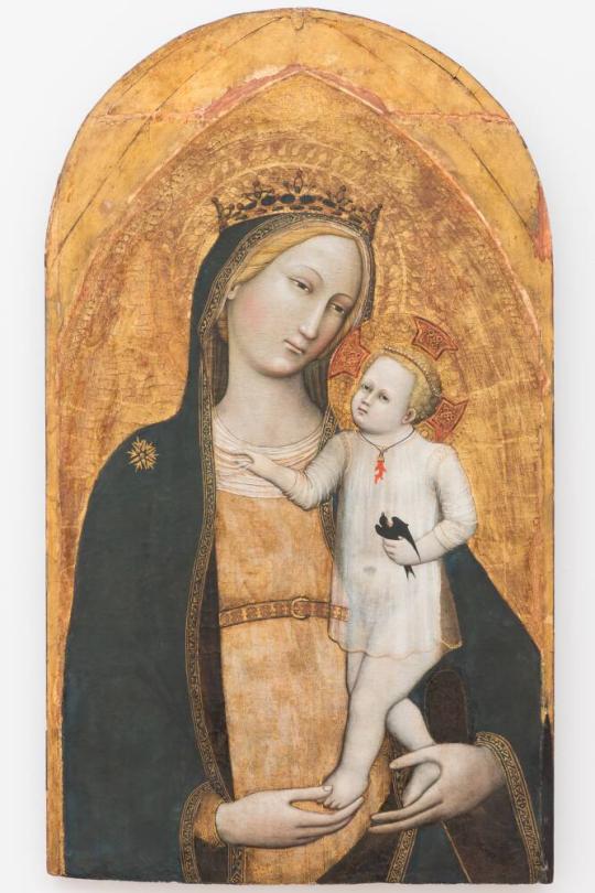Fig. 8.4. Master of the Straus Madonna, Madonna and Child, 1385–89, tempera and gold leaf on pa ...