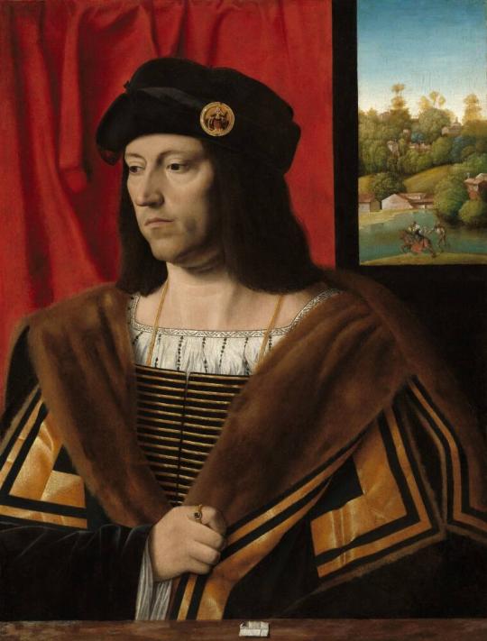 Fig. 19.2. Bartolomeo Veneto, Portrait of a Gentleman, Samuel H. Kress Collection, c. 1520, oil ...