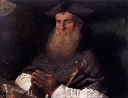 Fig. 21.1. Lorenzo Lotto, Bishop Tommaso Negri, 1527, oil on panel, Franciscan convent, Poljud, ...