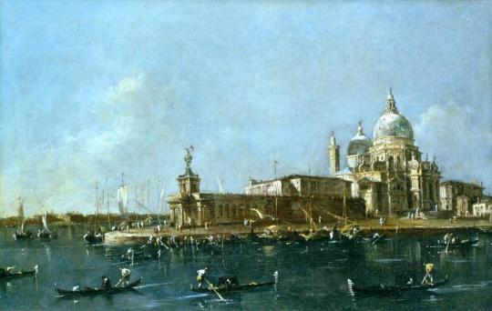 Fig. 22.1. Francesco Guardi, Santa Maria della Salute and Dogona, 1780, oil on canvas, Columbia ...