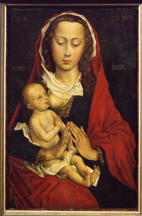Fig. 25.1. Rogier van der Weyden, Virgin and Child, 1445–60, oil on wood, Musée des Beaux-Arts, ...