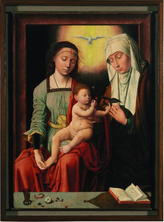 Fig. 27.2. Attributed to the Master of the Mansi Madonna, The Virgin and Child with St. Anne, c ...