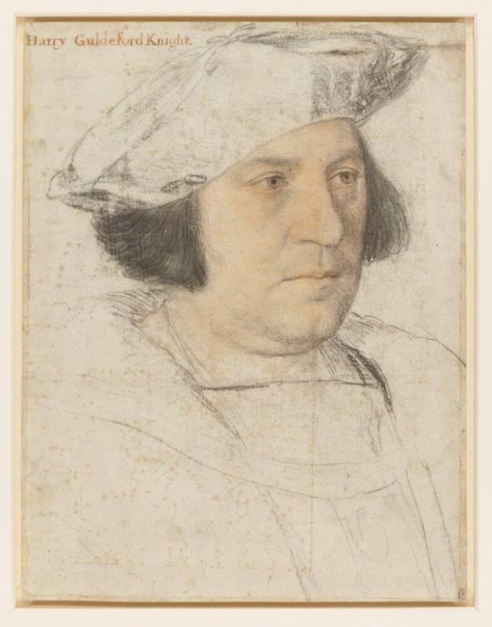 Fig. 30.2. Hans Holbein the Younger, Sir Henry Guildford, 1526, colored chalks and flesh-colore ...