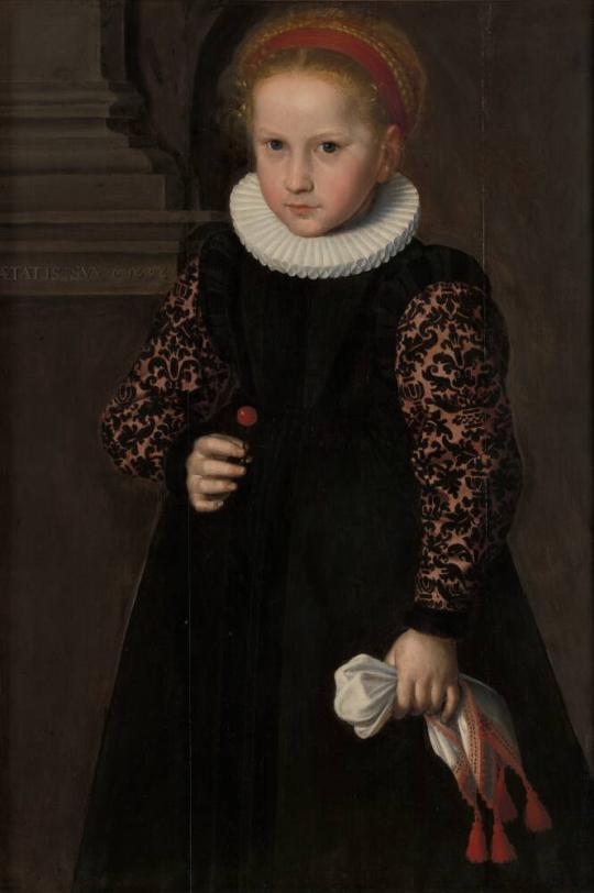 Fig. 34.2. Jan Claesz., Portrait of a Girl with a Cherry, 1594, oil on panel, Rijksmuseum Twent ...