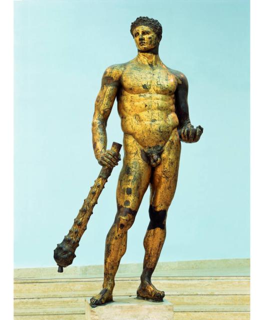 Fig. 52.1. Hercules from the Foro Boario, gilded bronze, Musei Capitolini, Rome. © Roma – Sopra ...