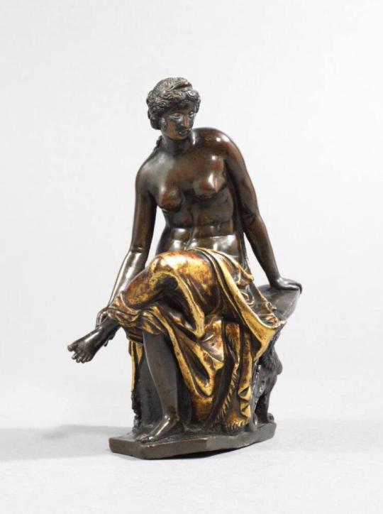 Fig. 58.2. Giovanni Fonduli, Seated Woman, 1480–90, bronze copper alloy, partly gilded, Wallace ...