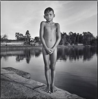 Naked Boy Near Water, Cambodia