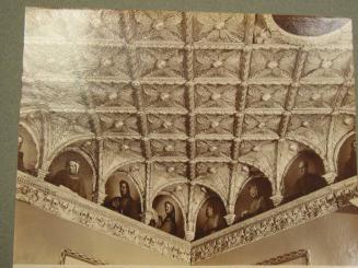 Palazzo dell'Accademia di Bella Arti.  Un dettaglio del Soffitto nela Sala d'ingresso con dipinti di Paolo Veronese.