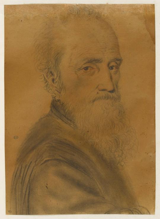 Fig. 40.1. Nicolas Lagneau, Bald Man with Long Beard, from Album Nicolas Lagneau, folio 39, cha ...
