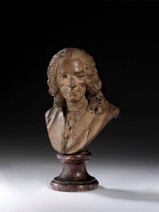 Fig. 74.1. After Jean-Jacques Caffiéri, after Jean-Baptiste Lemoyne, Bust Portrait of Voltaire, ...