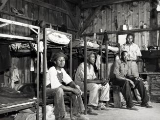 Bunkhouse of migrant fruit pickers, Berrien County, Michigan