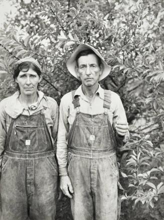 Couple from Arkansas picking cherries in Berrien County, Michigan