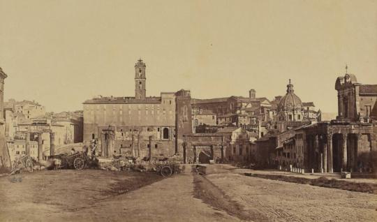 The Forum Looking toward the Capitol, Italy