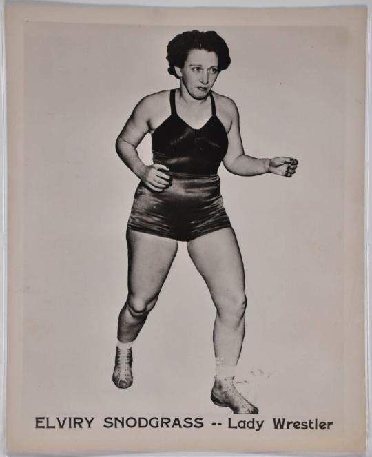 Elviry Snodgrass -- Lady Wrestler