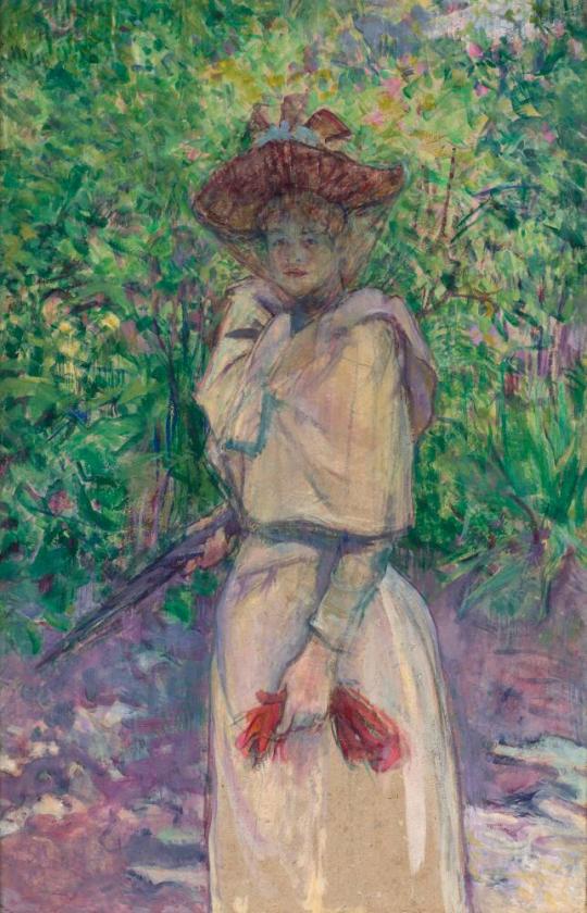 Mademoiselle Platzer in the Garden of M. Forest