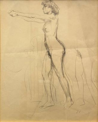 Standing Nude Woman, in Profile
