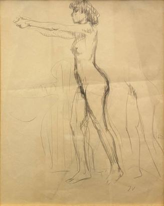 Nude Figure Standing (probably Raymonde Knaublich), All Works