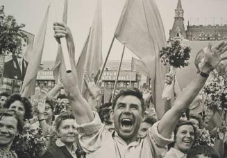 Public Demonstration in Moscow for Gagarin