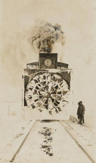 Rotary Snow Plow near Wausa, Nebraska