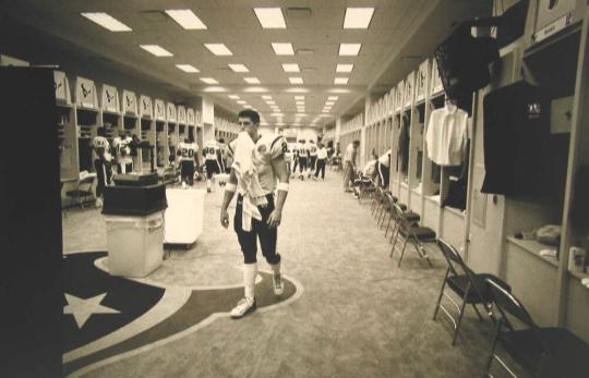 Rookie Quarterback David Carr prior to a Game