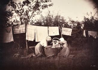 [Artist Study of Women Doing Laundry]